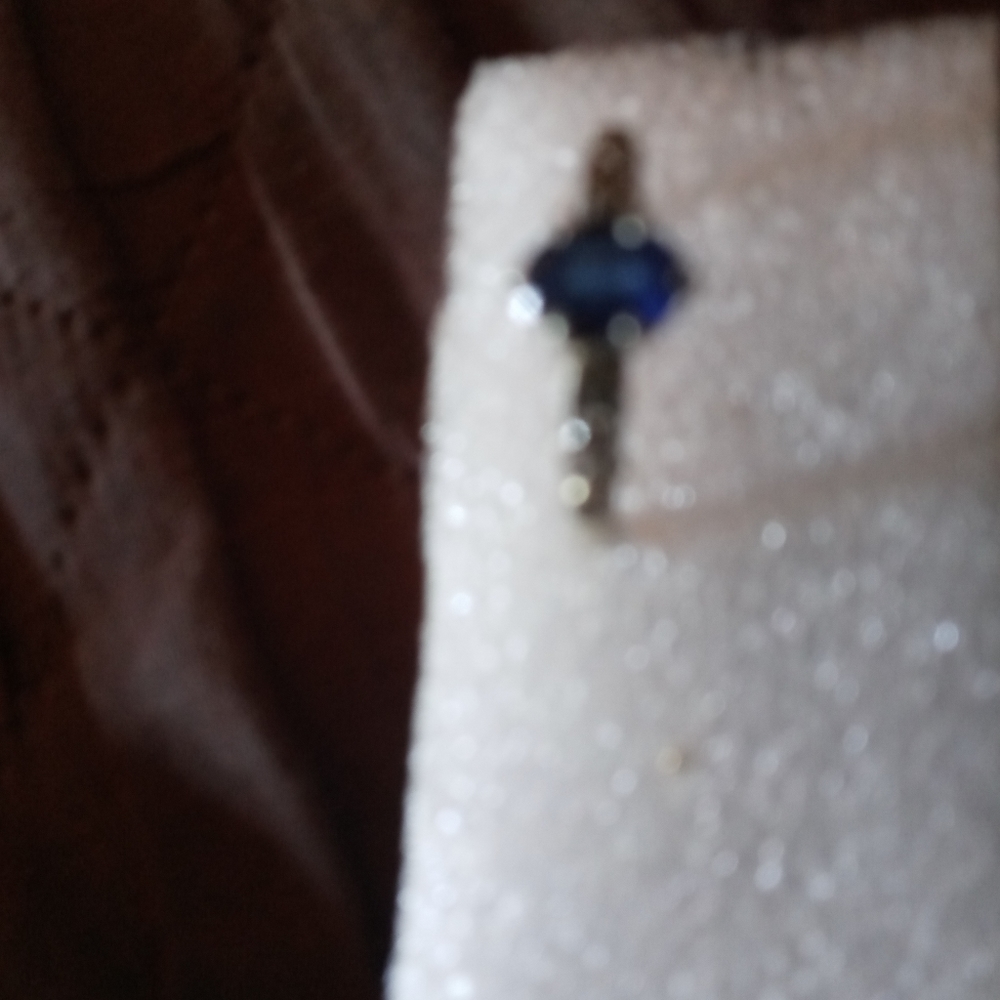 Sapphire diamond ring on platinum